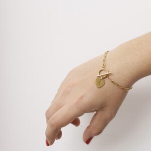 Pulsera con inicial letra S